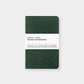 3 pack pocket notebooks, 3.25 x 5", made with eco-friendly papers. Lined paper pages, evergreen color way.