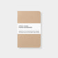 3 pack pocket notebooks, 3.25 x 5", made with eco-friendly papers. Blank pages, kraft color way.