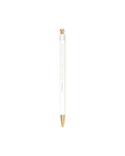 White clutch pencil made with eco-friendly wood, Penco brand.