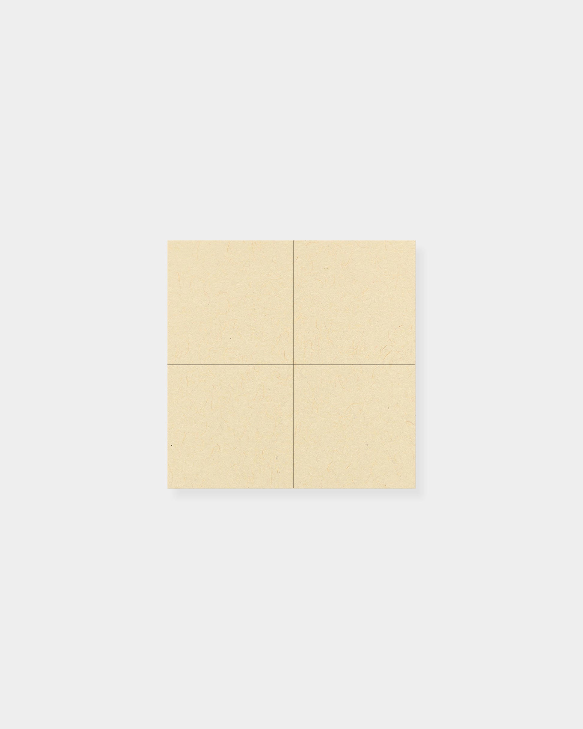 Square notepad, two-by-two design. 3.5 x 3.5", Manile color way.