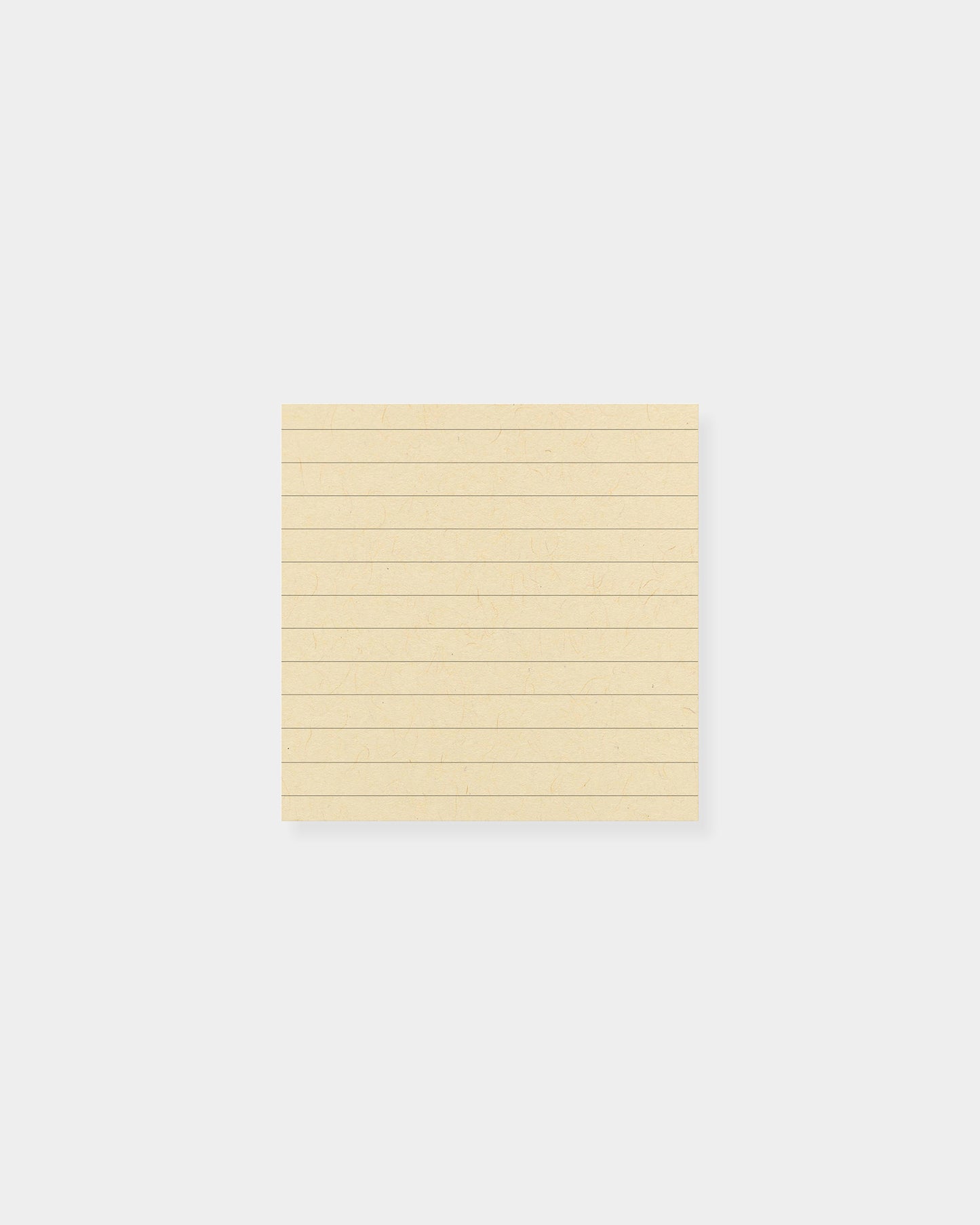 Square notepad, lined design. 3.5 x 3.5", Manila color way.