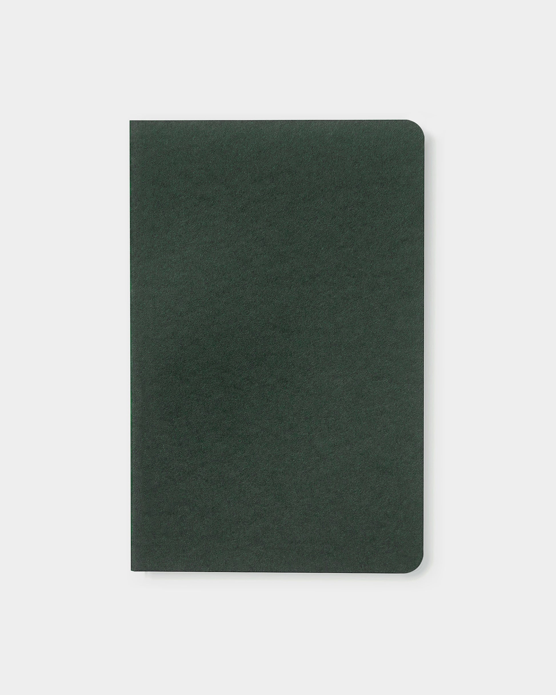4.25 x 6.5" standard notebook, made with eco-friendly papers. Graph pages, evergreen color way.