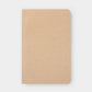 4.25 x 6.5" standard notebook, made with eco-friendly papers. Blank pages, kraft color way.