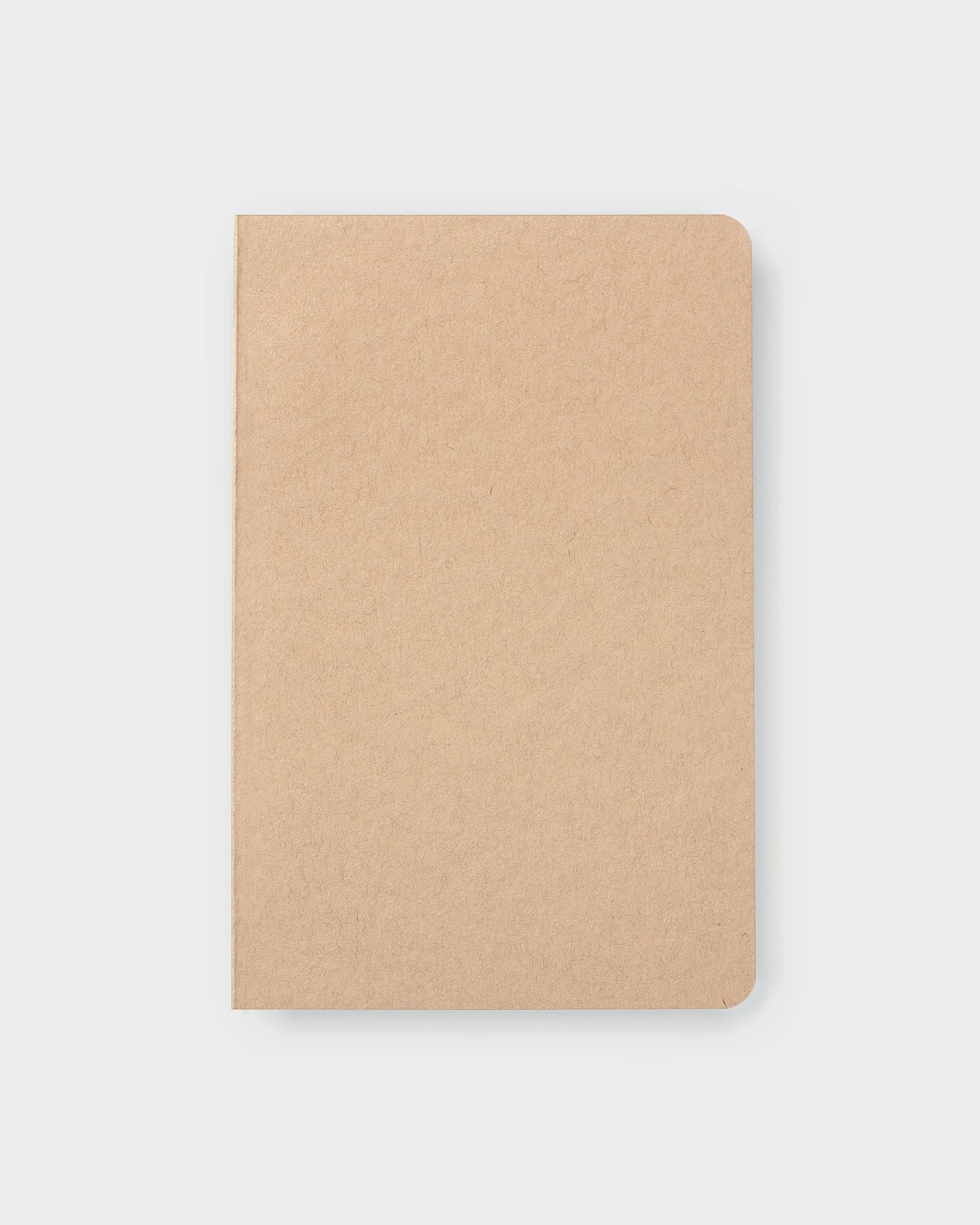 4.25 x 6.5" standard notebook, made with eco-friendly papers. Blank pages, kraft color way.