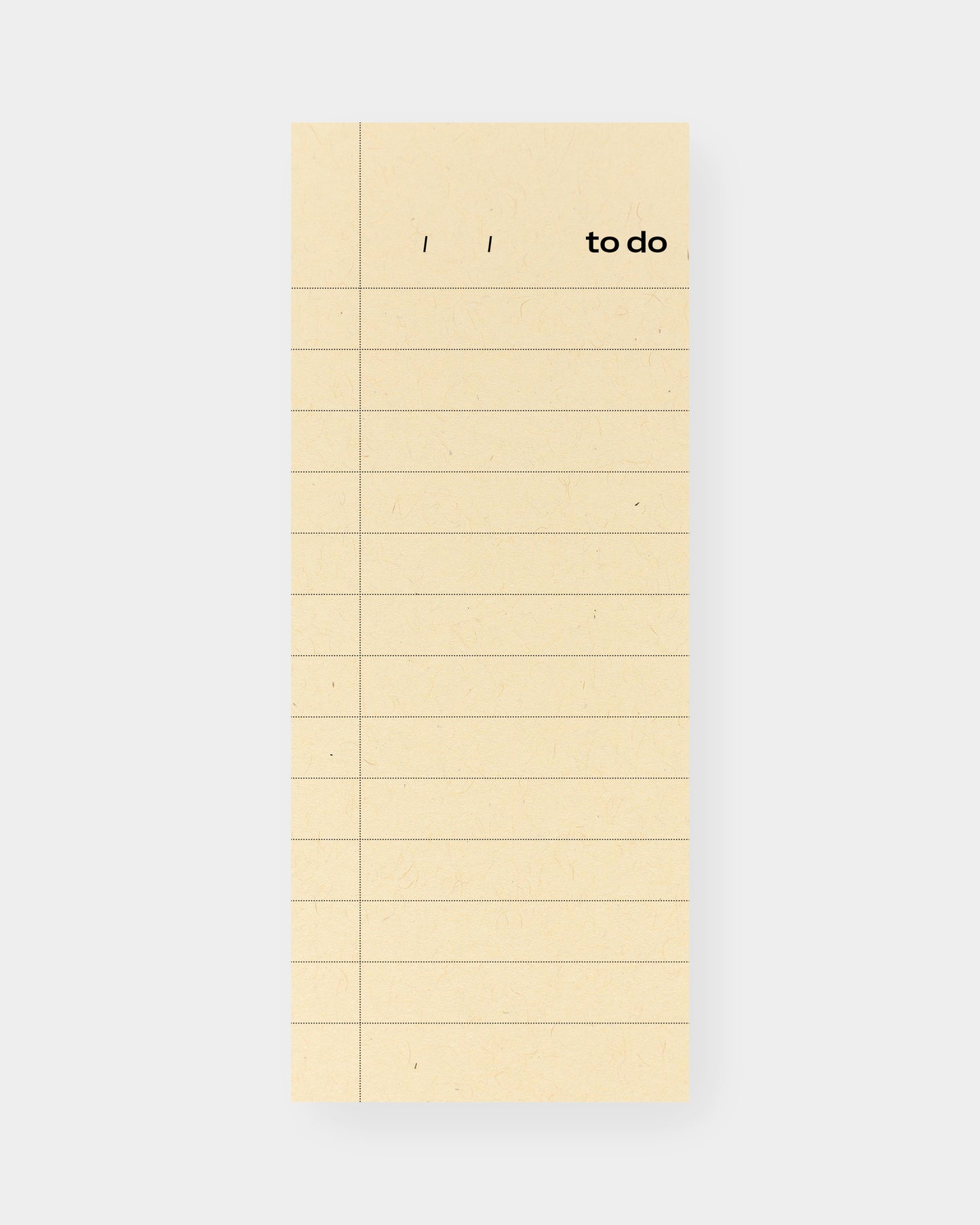 Universal to do list notepad. 8 x 3.25", Manila color way.