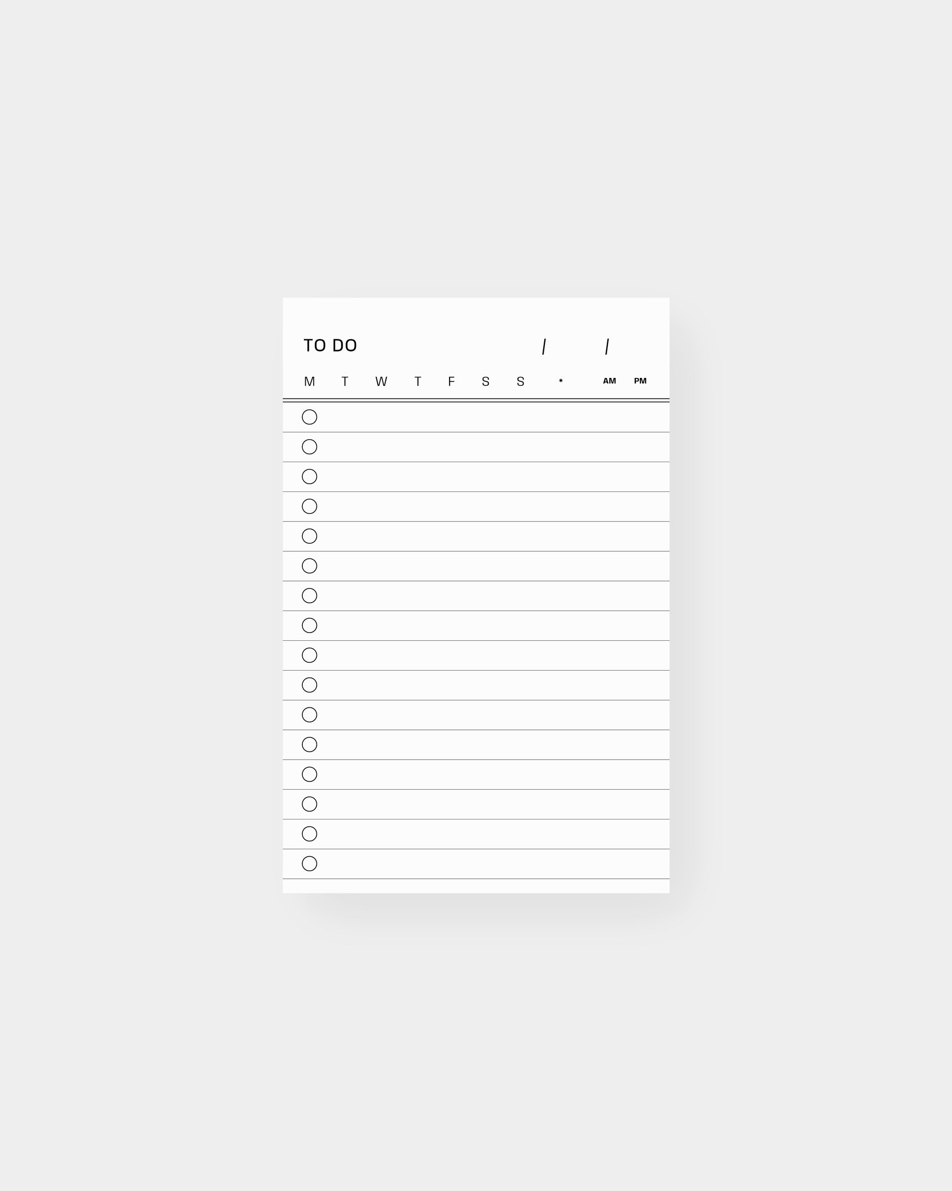 To do list notepad, vintage minimalist inspired design. 3.25 x 5", white color way.