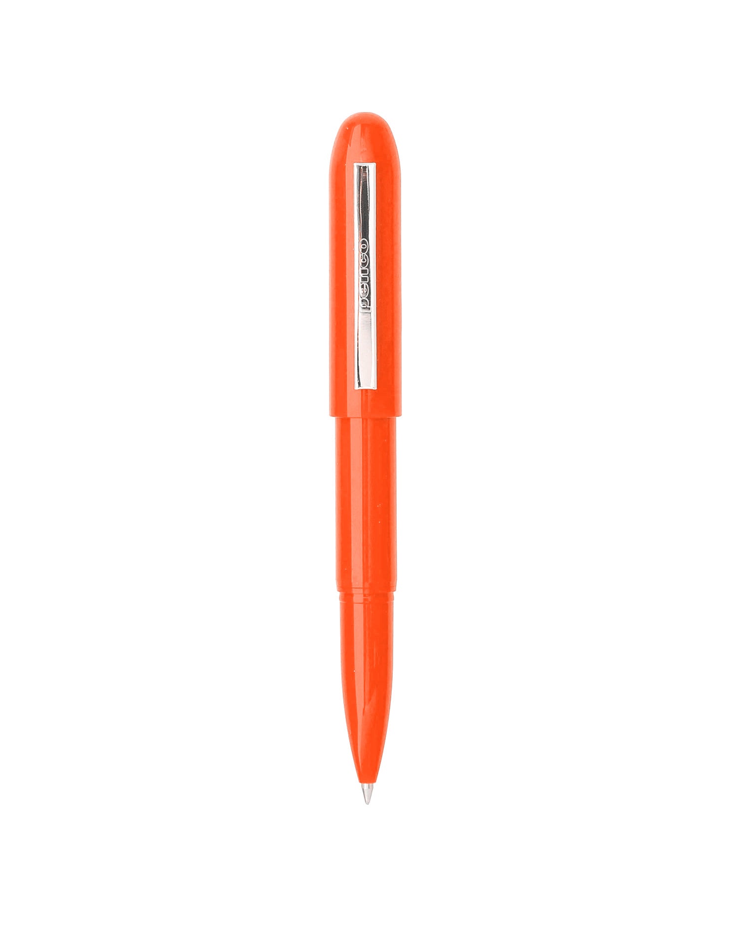 Orange bullet pen, plastic, Penco brand.